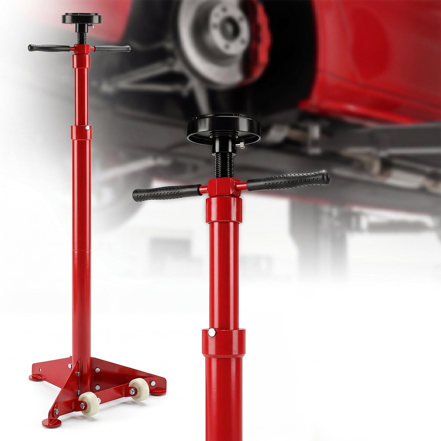 Underhoist Support Stand for Vehicle Components Support-Red