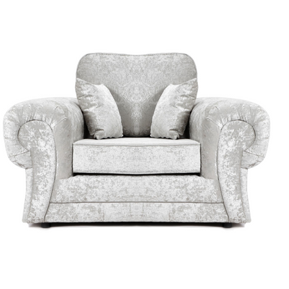 Arabia Crushed Velvet Corner Sofa - Silver, Black, Mink