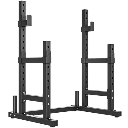SPORTNOW Adjustable Squat Rack with Plate Holders, 300 kg Load