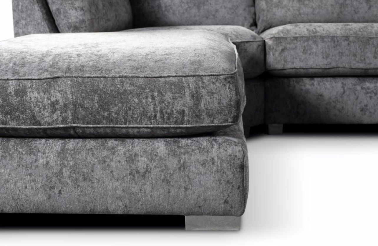 Bishop Luxe Chenille U-Shape High Back Corner Sofa