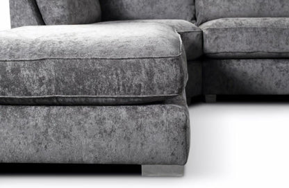 Bishop Luxe Chenille U-Shape High Back Corner Sofa
