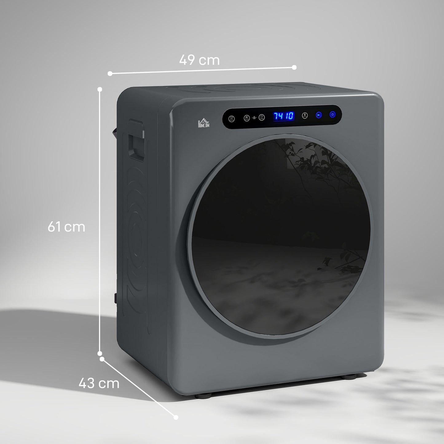 HOMCOM 4kg Compact 40-60â  Tumble Dryer - Grey