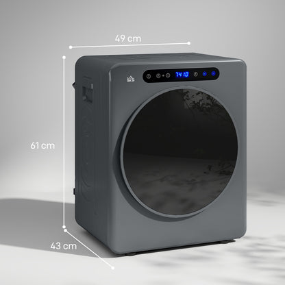 HOMCOM 4kg Compact 40-60â  Tumble Dryer - Grey