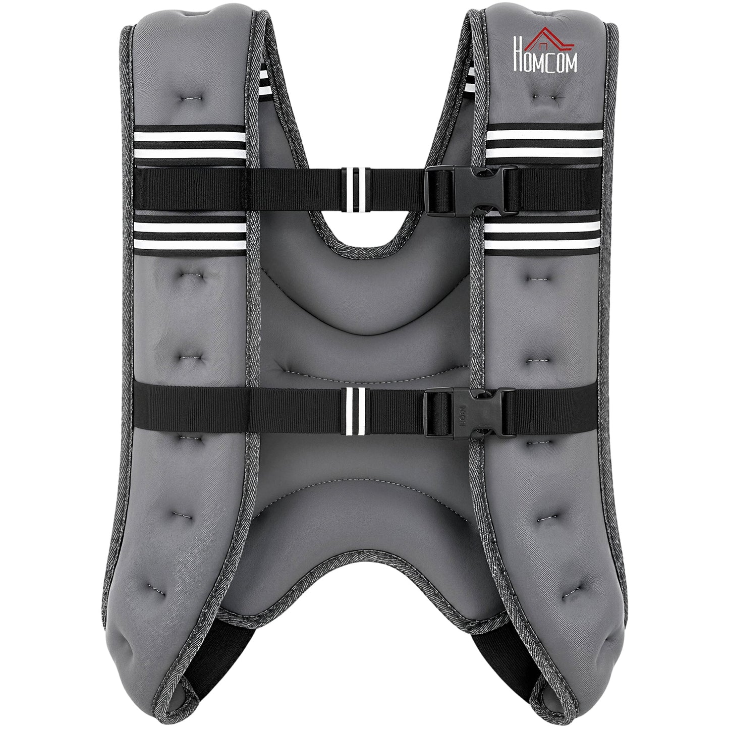 HOMCOM 8KG Weighted Vest, Running Weight Vest with Adjustable Strap, Convenient Pocket and Reflective Strips for Men and Women