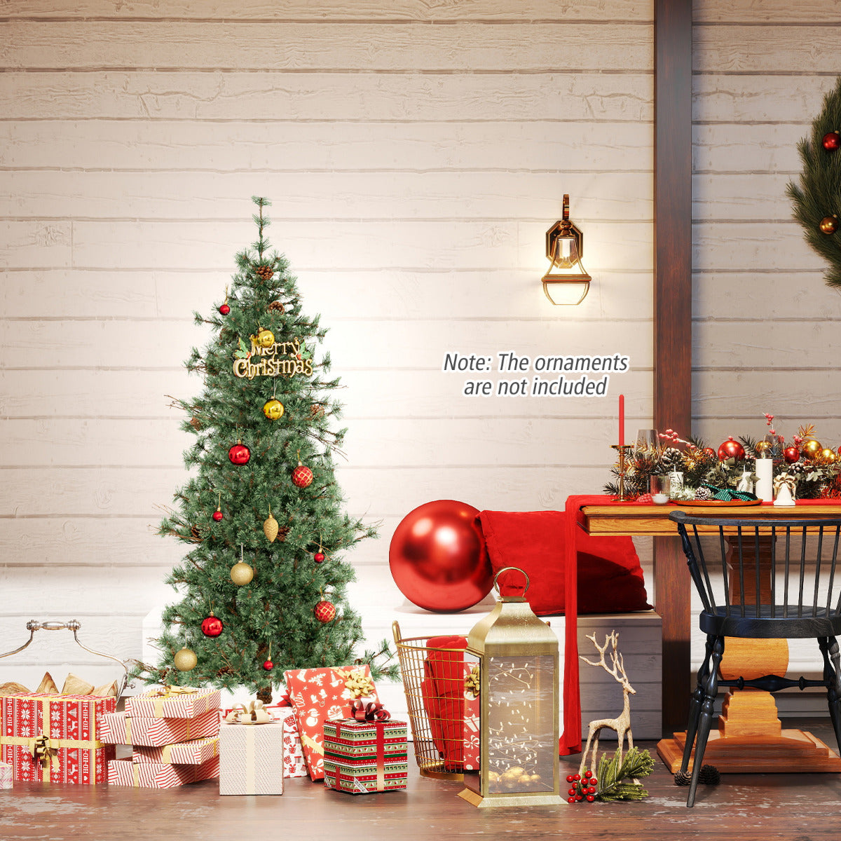 Artificial Christmas Tree with Branch Tips and Needles-180 cm