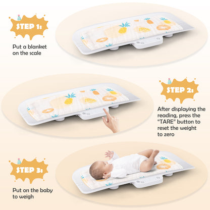 Baby Infant Scale for Weighing 30 KG Multifunctional Toddler Scale-White