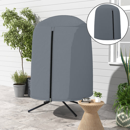 Outsunny 190 x Î¦128cm Hanging Egg Chair Furniture Cover - Grey