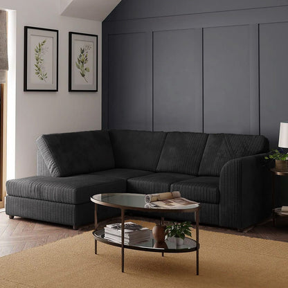 Blake Full Back Cream Jumbo Cord Corner Sofa - Left and Right Arm - Available in Other Colours