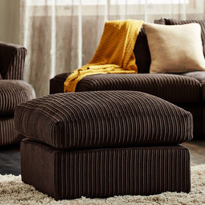 Blake Full Back Silver Jumbo Cord Corner Sofa - Right and Left Arm - Available in Other Colours