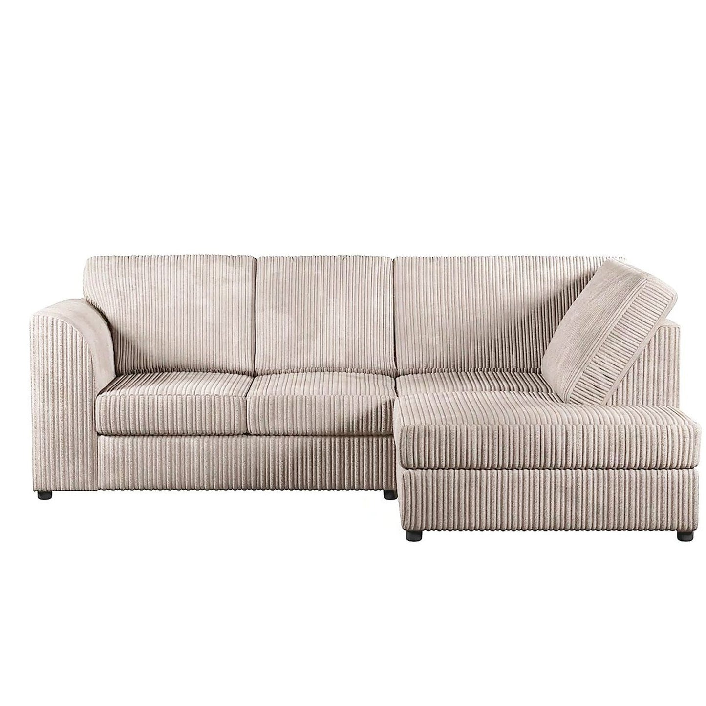 Blake Full Back Cream Jumbo Cord Corner Sofa - Left and Right Arm - Available in Other Colours