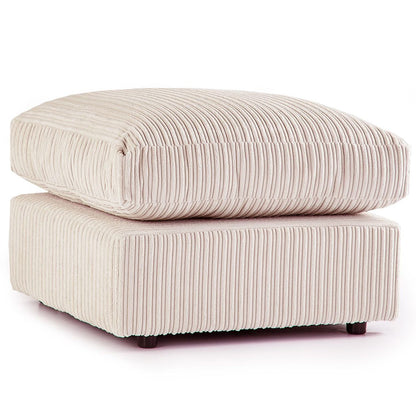 Blake Full Back Black Jumbo Cord Corner Sofa - Left and Right Arm - Available in Other Colours