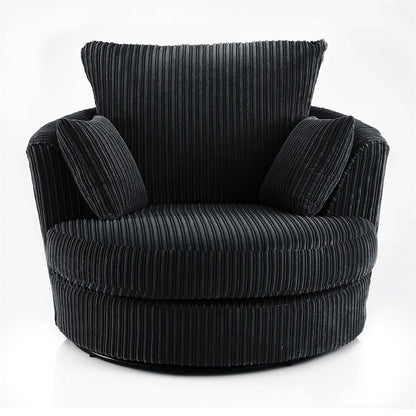 Blake Full Back Cream Jumbo Cord Corner Sofa - Left and Right Arm - Available in Other Colours