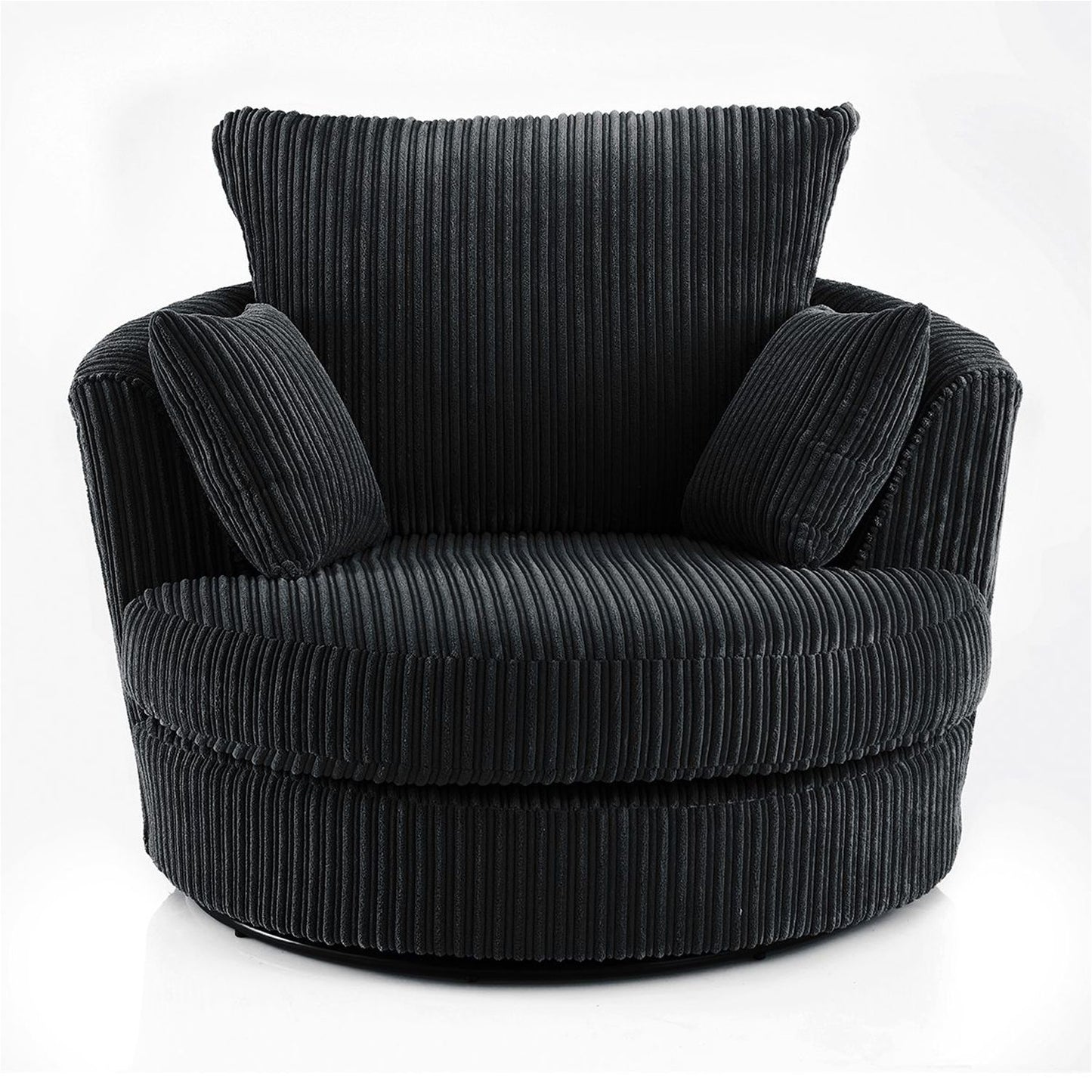 Blake Full Back Black Jumbo Cord Corner Sofa - Right and Left Arm - Available in Other Colours