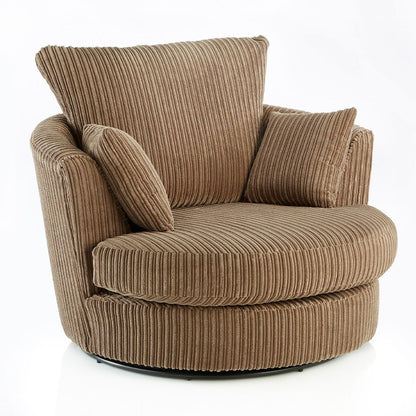 Blake Full Back Chocolate Jumbo Cord Corner Sofa - Right and Left Arm - Available in Other Colours