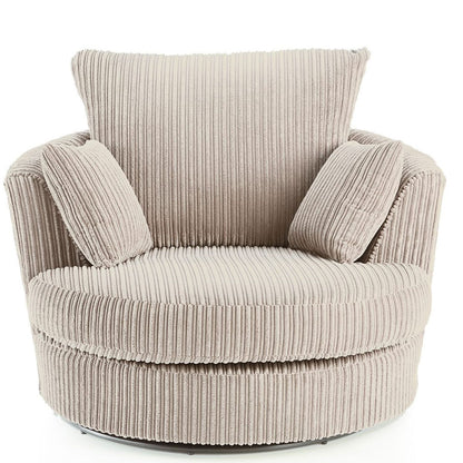 Blake Full Back Black Jumbo Cord Corner Sofa - Right and Left Arm - Available in Other Colours