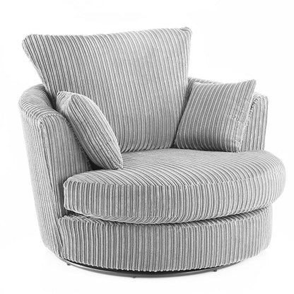 Blake Full Back Cream Jumbo Cord Corner Sofa - Left and Right Arm - Available in Other Colours