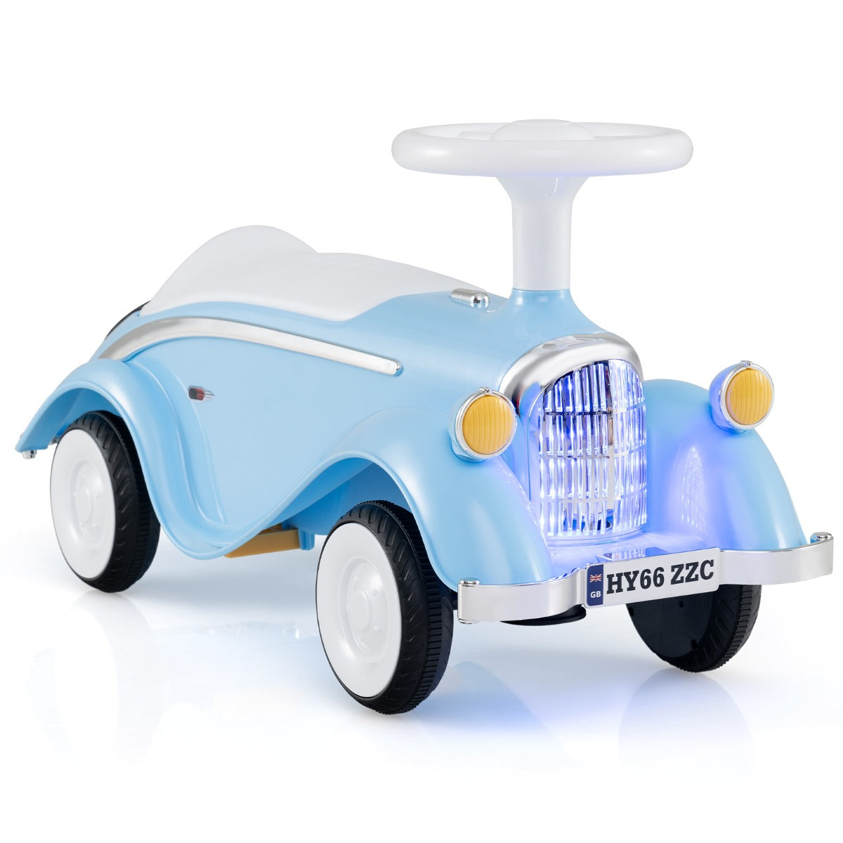 Toddler Ride on Toy with Steering Wheel for Children 19-36 Months Old-Navy