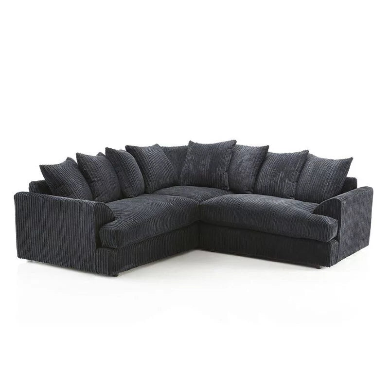 Jasper Jumbo Cord Corner Sofa - Cream