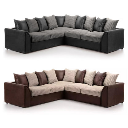 Brandon Fabric Corner Sofa - 2 Colours