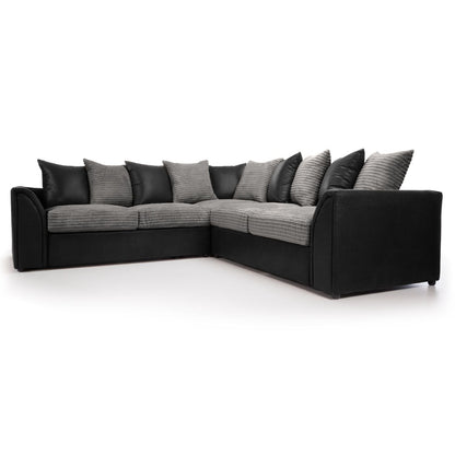 Brandon Fabric Corner Sofa - 2 Colours