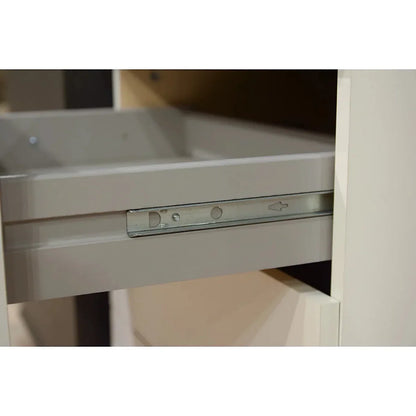 DAYTON 2 Door Wardrobe White and Grey 90cm