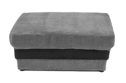 Denzel Jumbo Cord Fabric Corner Sofa - Brown and Beige