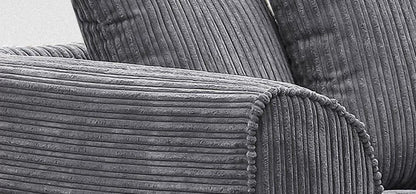 Desmond Jumbo Cord 3 Seater and 2 Seater Sofa Set - Chocolate Brown and Other Colours