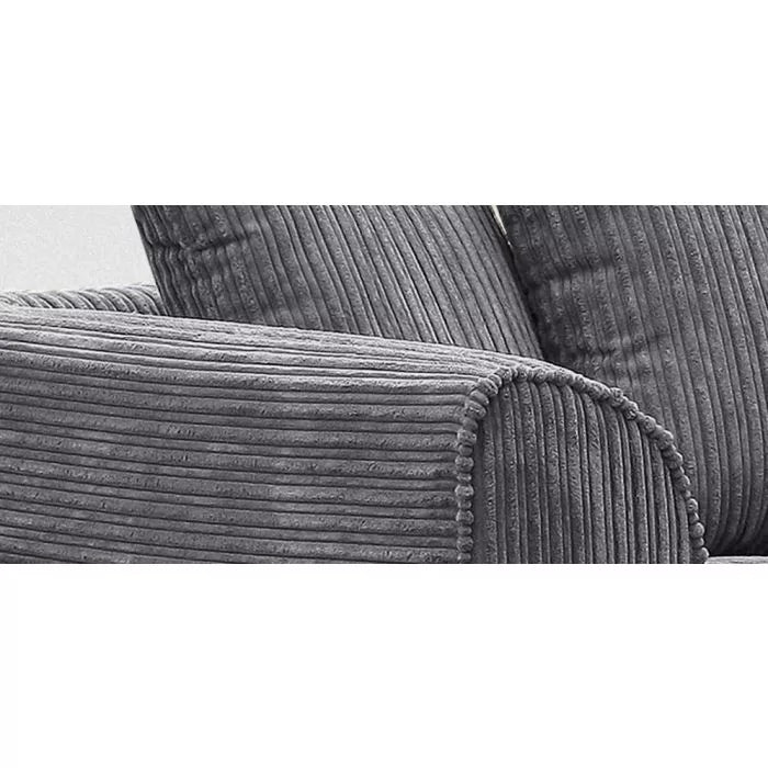 Desmond Jumbo Cord 4 Seater Sofa Grey and Other Colours