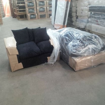 Desmond Jumbo Cord 2 Seater Sofa Grey and Other Colours