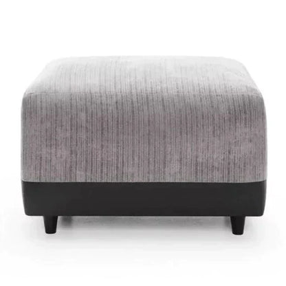 Linacre Footstool - Black and Charcoal