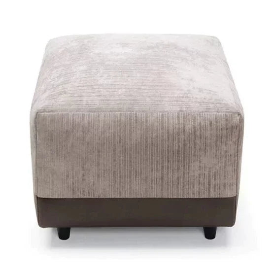 Linacre Footstool - Brown and Beige