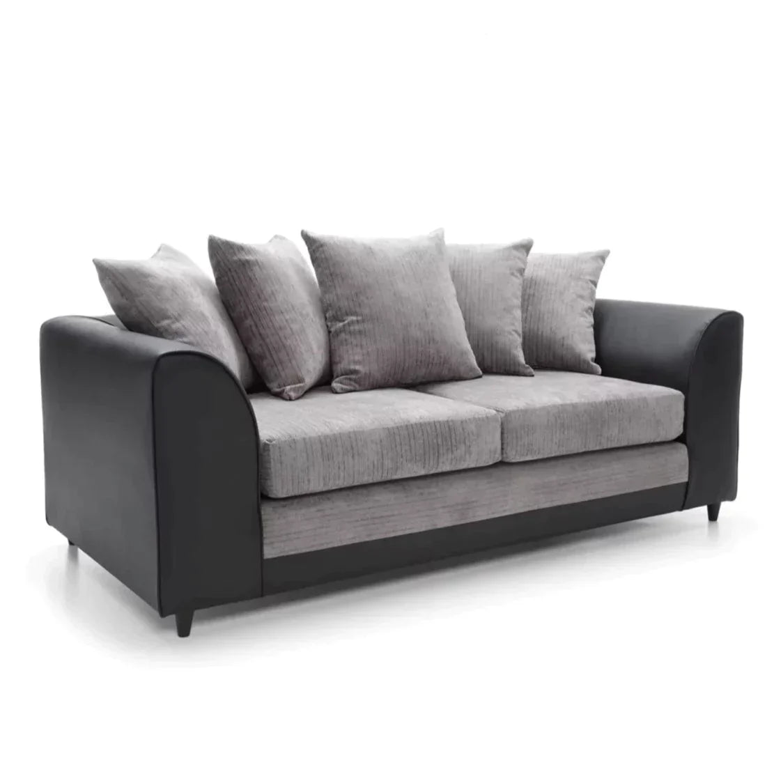Linacre 2 + 3 Seater Sofa - Black