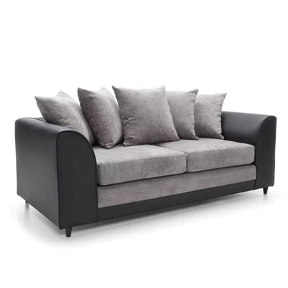 Linacre 2 + 3 Seater Sofa - Black