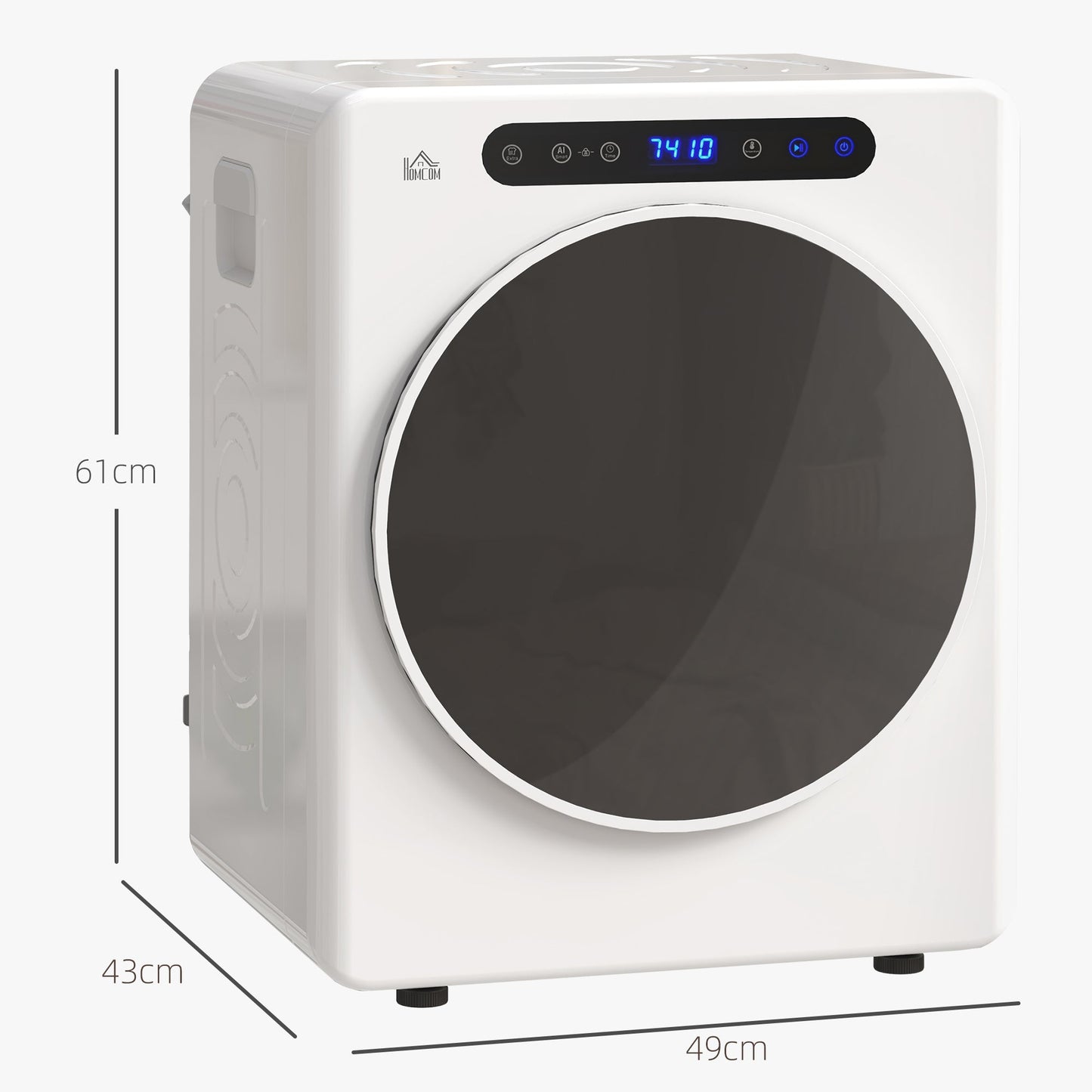 HOMCOM 4kg Compact 40-60â  Tumble Dryer - White
