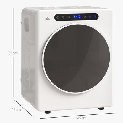 HOMCOM 4kg Compact 40-60â  Tumble Dryer - White
