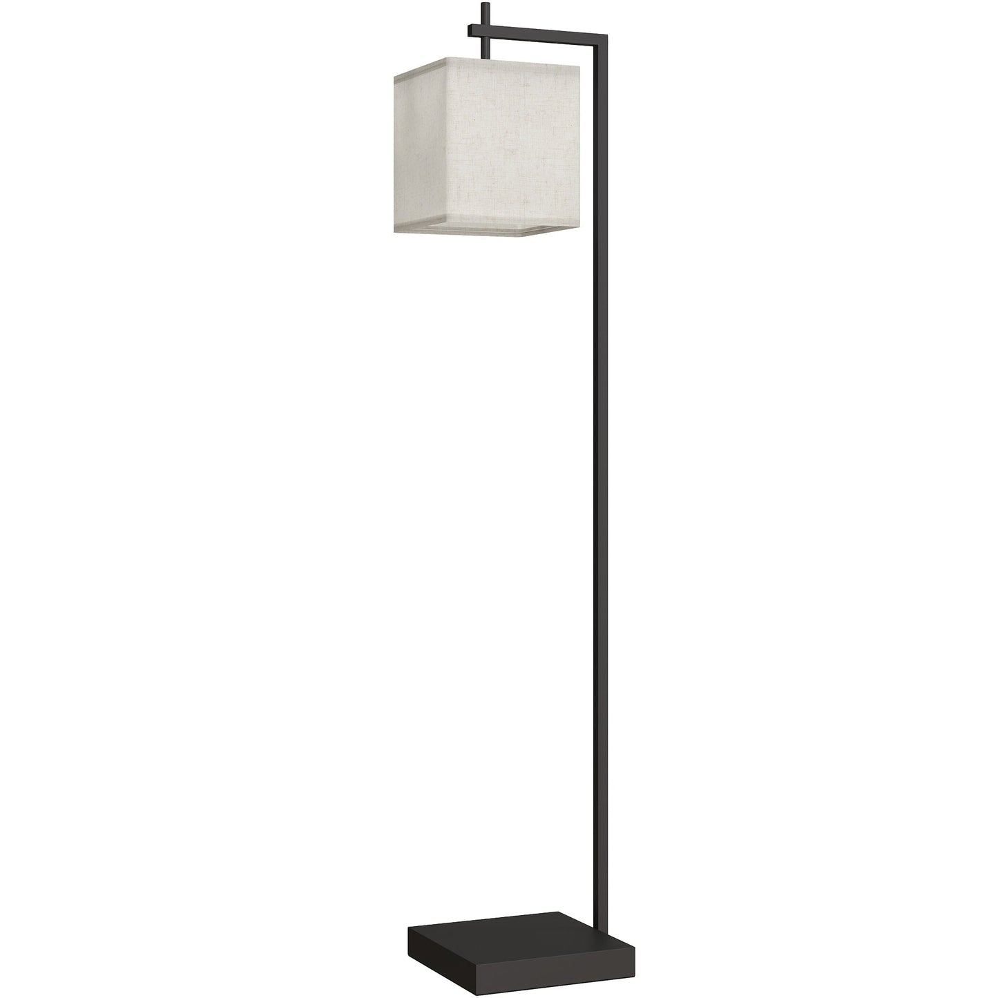 HOMCOM Floor Lamp for Living Room, 66" Modern Tall Standing Lamp with Adjustable Colour Temperatures & 10 Brightness Levels, Remote Control and Foot Switch for Bedroom Office, 9W LED Bulb Included