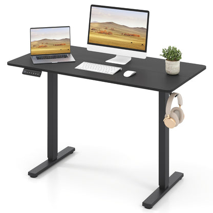 120 x 60 CM Electric Standing Computer Desk with 3 Memory Preset-Black