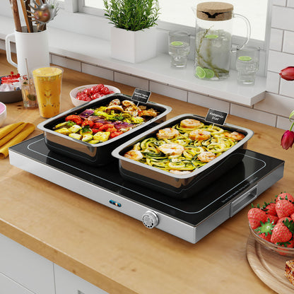 Electric WarmingTray with Adjustable Temperature
