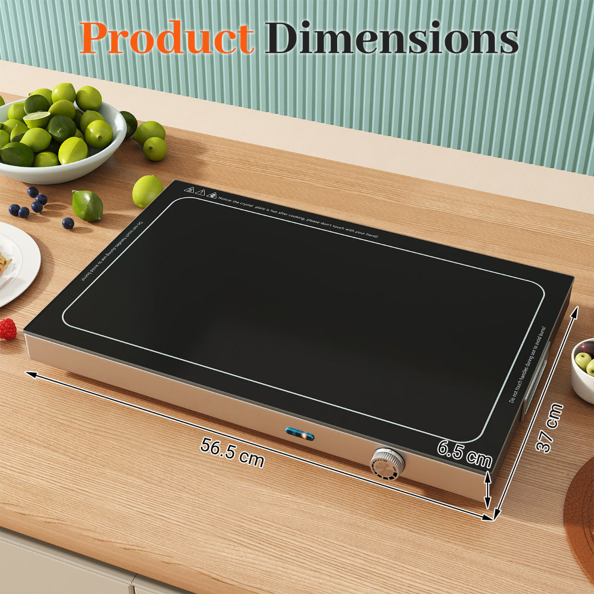Electric WarmingTray with Adjustable Temperature