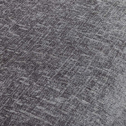 Ferol Fabric Footstool - Black/Grey