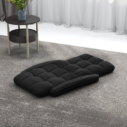 Floor Gaming Chair for Adults with Back Support and Adjustable 6-Position-Black