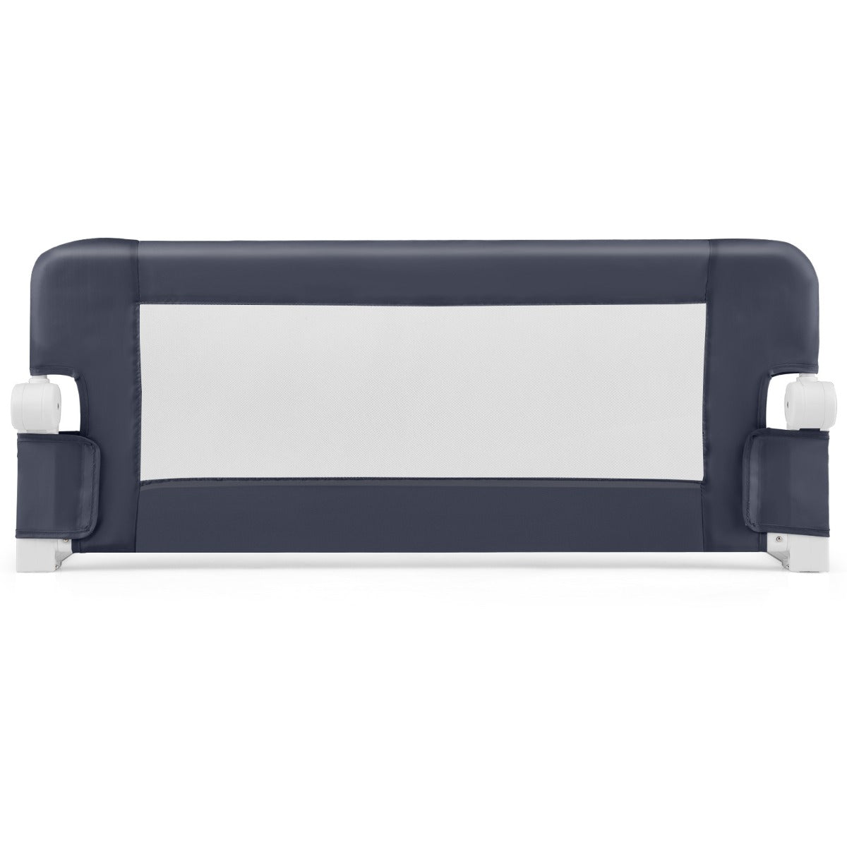 Foldable Toddler Bed Rail with Removable Oxford Cover-Dark Grey
