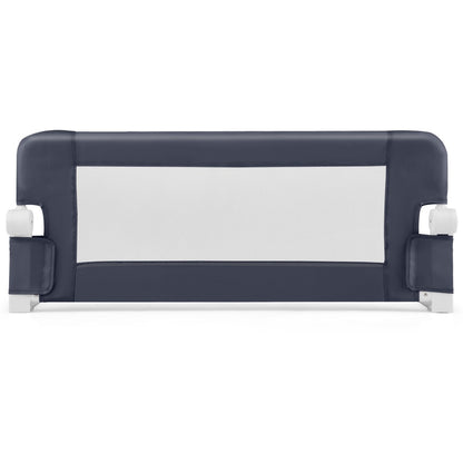 Foldable Toddler Bed Rail with Removable Oxford Cover-Dark Grey