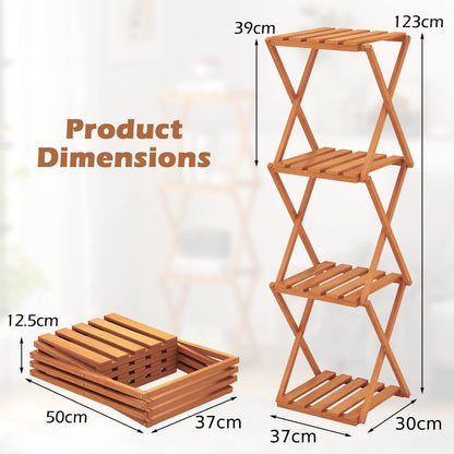 Free Standing Shoe Rack with Sturdy Wood Frame and Stable X-shaped Structure