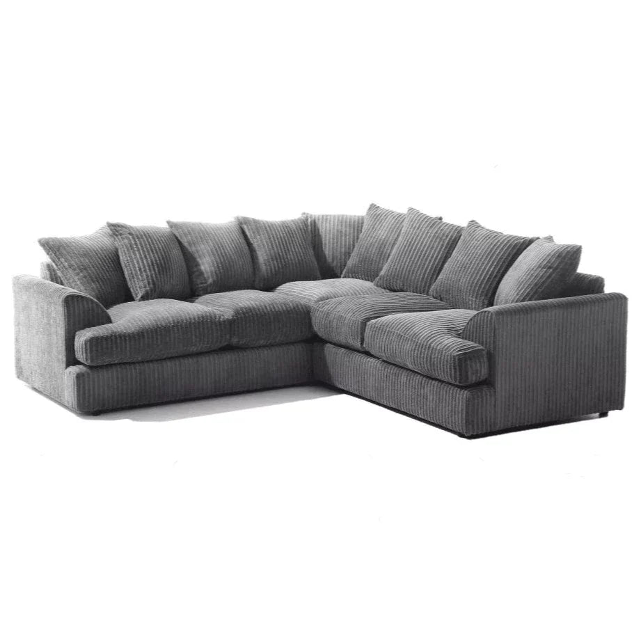Jamba Double-Padded Fabric Coffee Corner Sofa - 6 Colours Available