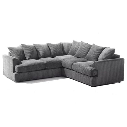 Jamba Double-Padded Fabric Coffee Corner Sofa - 6 Colours Available