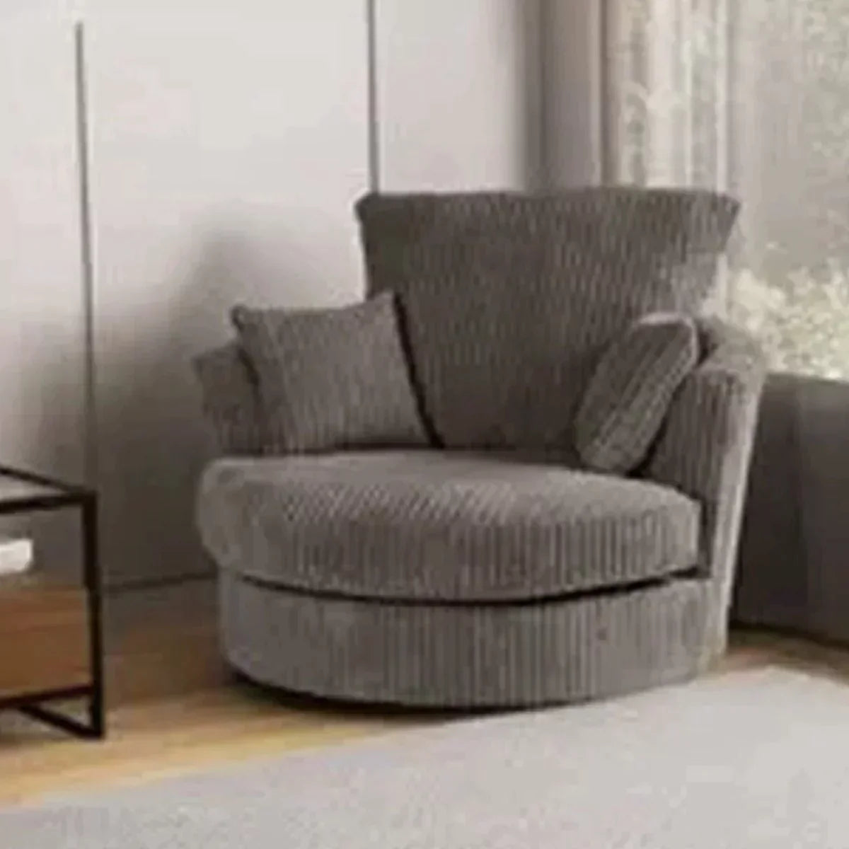 Jamba Double Padded Fabric Cream Corner Sofa - 6 Colours Available