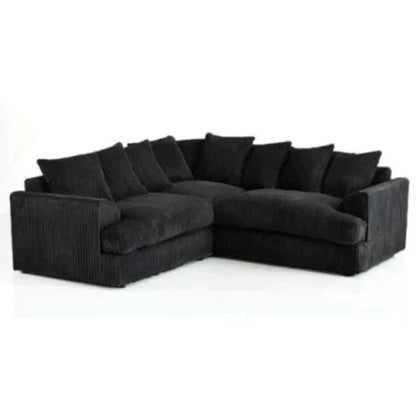 Jamba Double-Padded Fabric Coffee Corner Sofa - 6 Colours Available