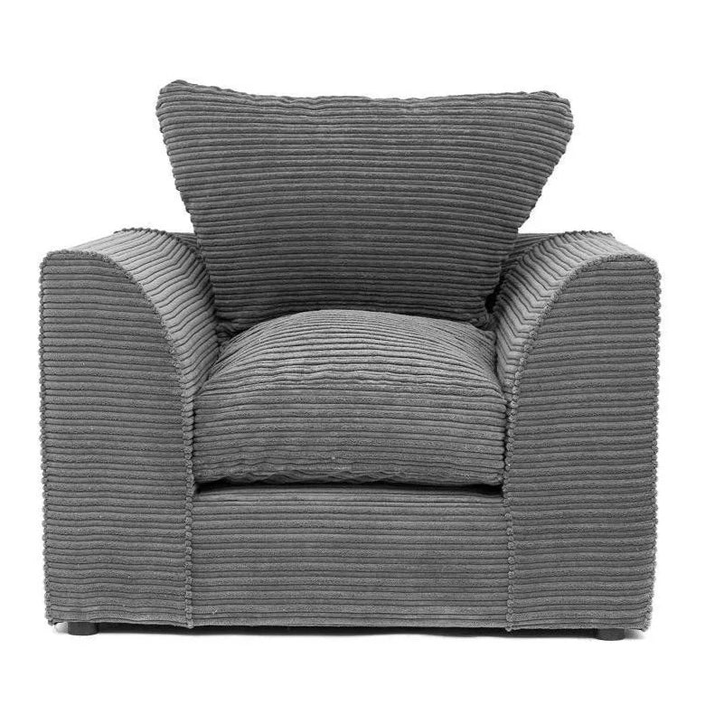 Desmond Jumbo Cord 4 Seater Sofa Grey and Other Colours