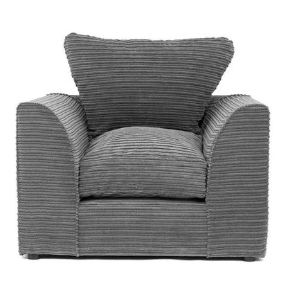 Desmond Jumbo Cord 4 Seater Sofa Grey and Other Colours
